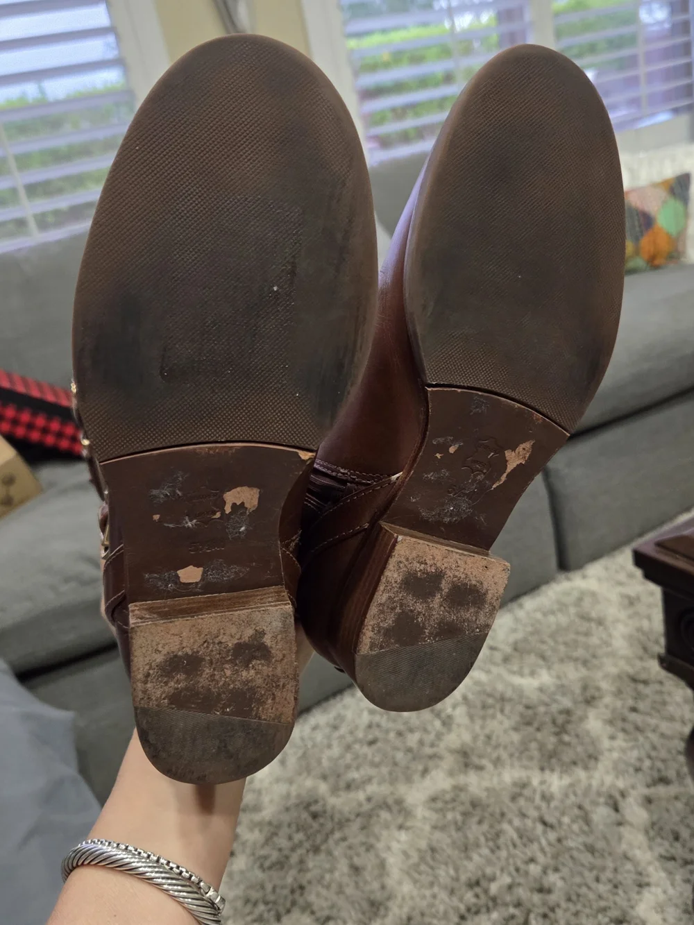 Tory Burch Calista Conac Women's Brown Leather Riding Boots